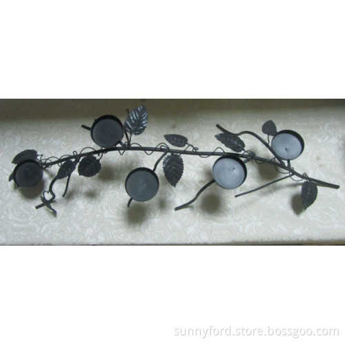 Iron Leaf Candle Holder (SFM1701)